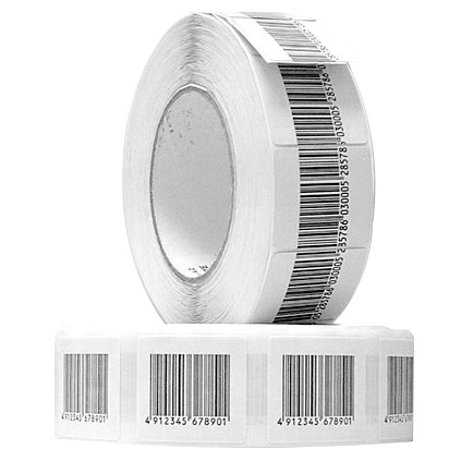 Rolo de Etiquetas Adesivas Antifurto 40mm x 40mm RF (Rolo Com 1.000 Etiquetas)