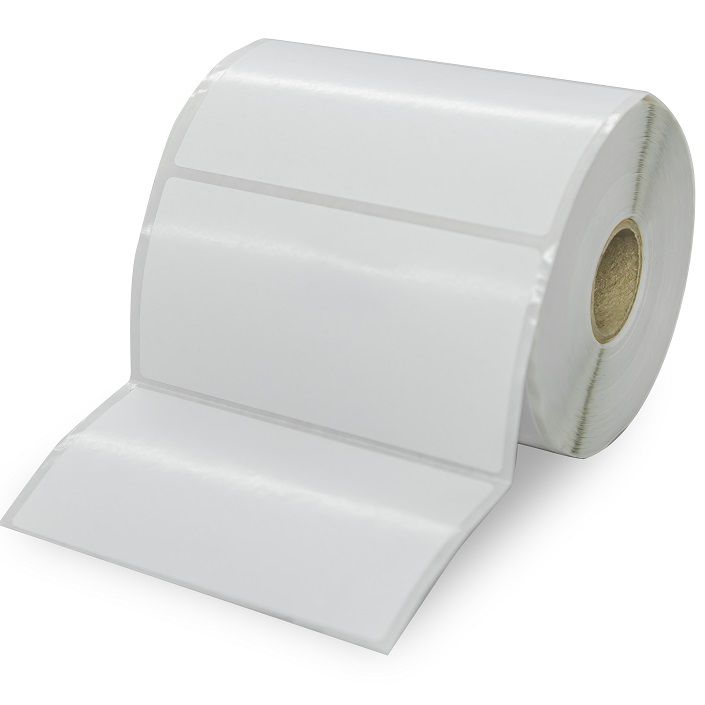 Rolo de Etiquetas Couche Adesivo 100mm x 50mm - 1 Coluna - 36 metros