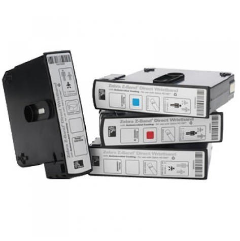 Pulseira Zebra Z-Band Branca - Adulto (19,1MM X 279,4MM)