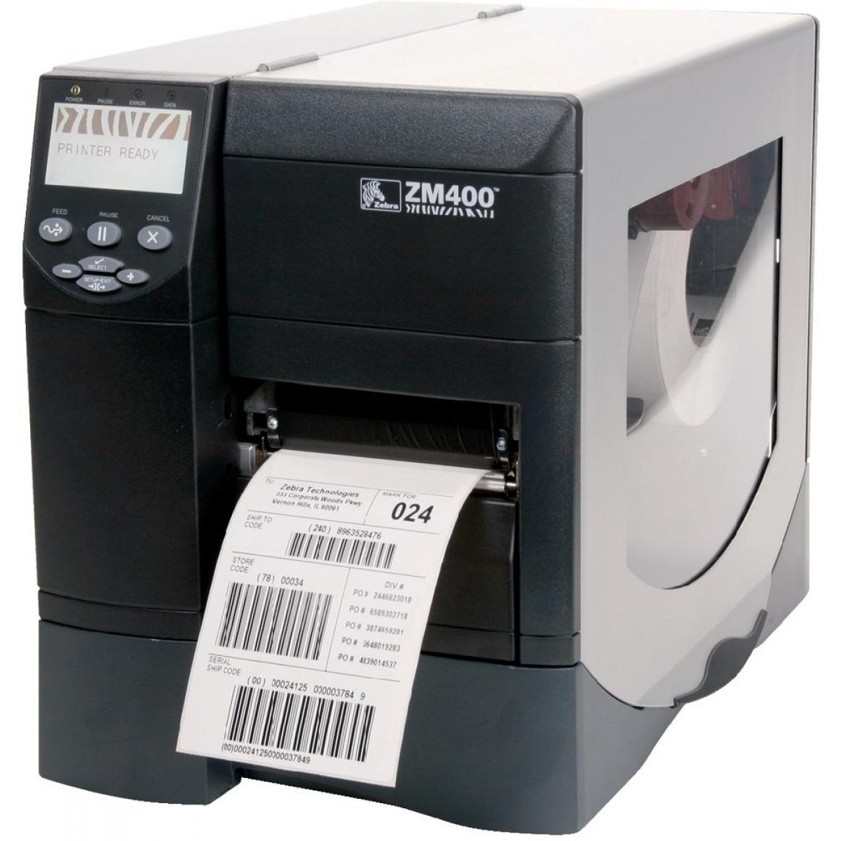 Impressora Térmica de Etiquetas Zebra ZM 400 (203 Dpi)