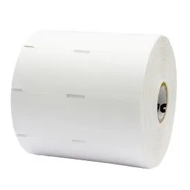 Rolo de Etiquetas Tag Cartão Para Gôndolas Branca 100mm x 30mm - 1 Coluna - 90 metros (10 unidades)