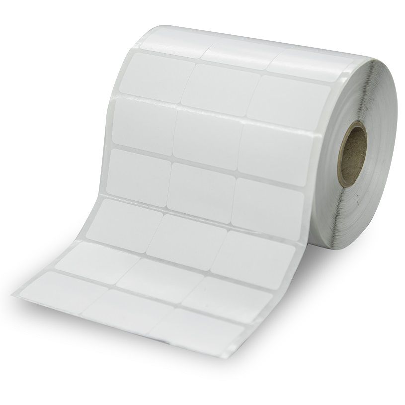 Rolo de Etiquetas Couche Adesivo 33mm x 21mm - 3 Colunas Juntas - 36 metros