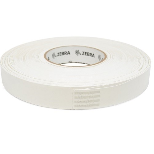 Pulseira Zebra Confort 1x11 - 1 Polegada DT Adulto Branca - 275 Unidades por Rolo