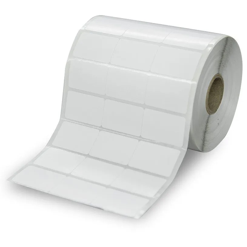 Rolo de Etiquetas Couche Adesivo 33mm x 21mm - 3 Colunas Juntas - 90 metros (10 unidades)